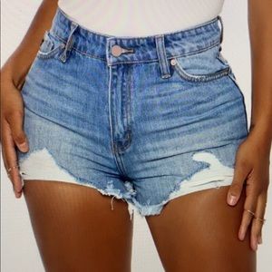 Denim shorts